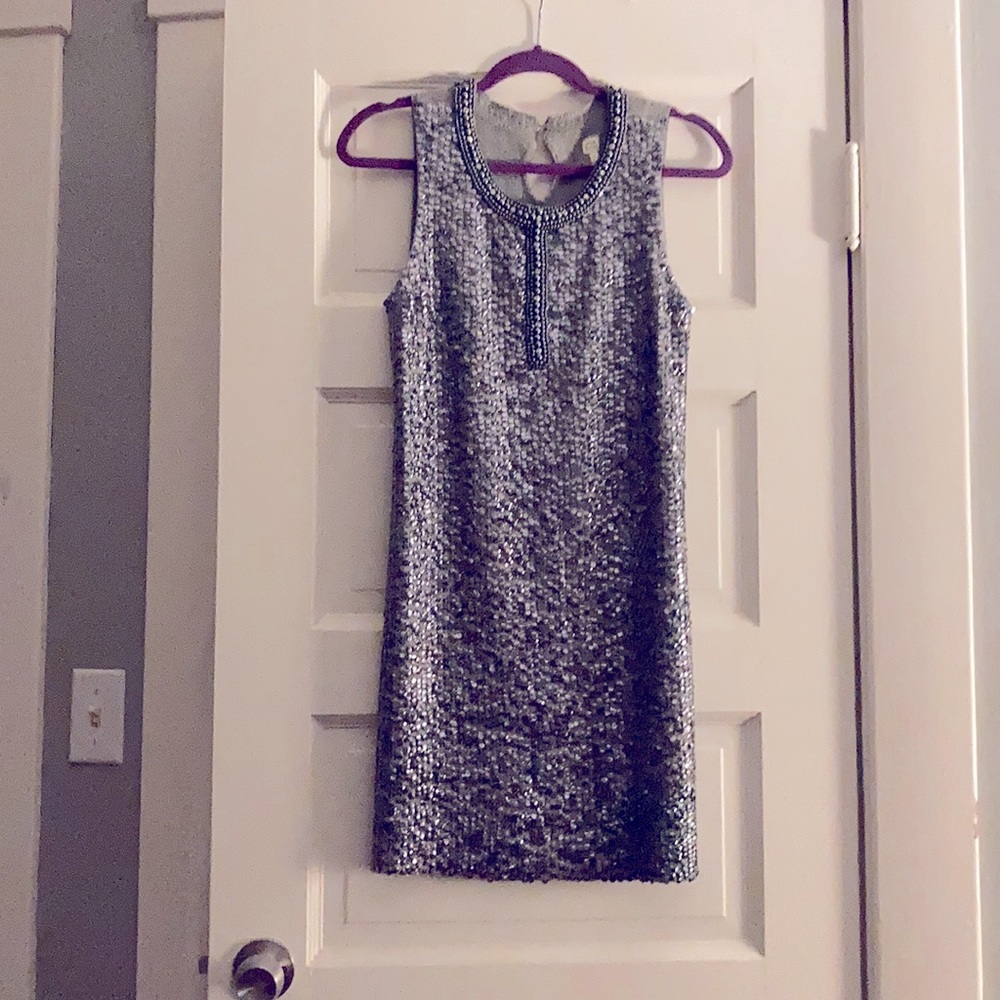 Sequined Knit Dress